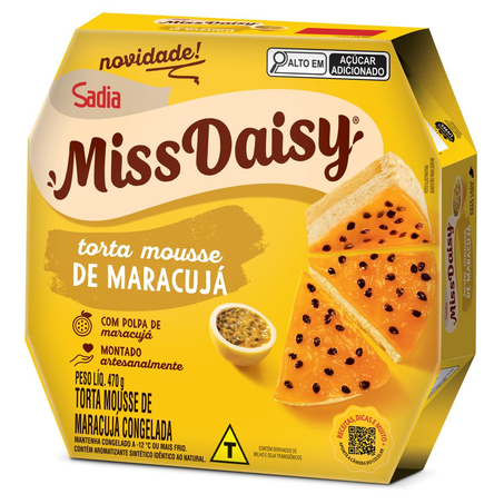 Torta Miss Daisy Sadia 470g - Maracujá