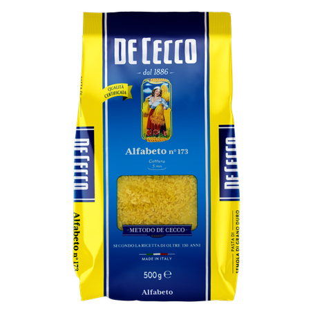 Macarrao Importado De Cecco Grano Duro Alfabeto 500g