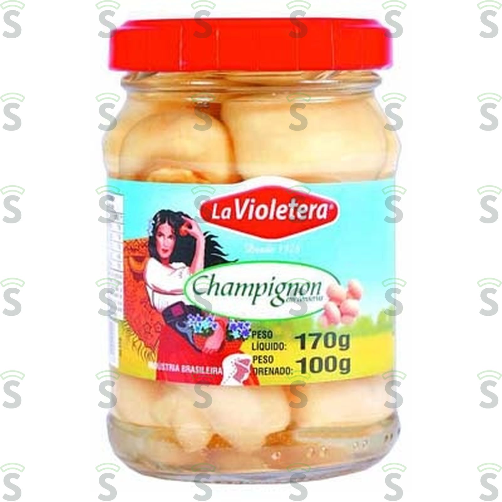 Champignon La Violetera Inteiro Vidro 100G