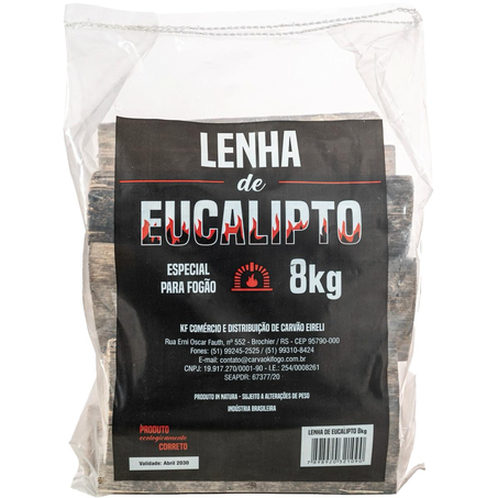 Lenha Ki-fogo 8kg - Eucalipto