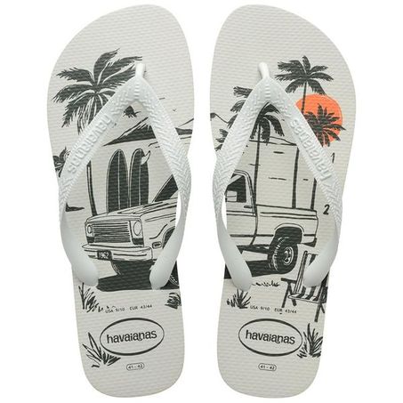 SANDÁLIAS HAVAIANAS ALOHA BRANCO E VERDE 37/38