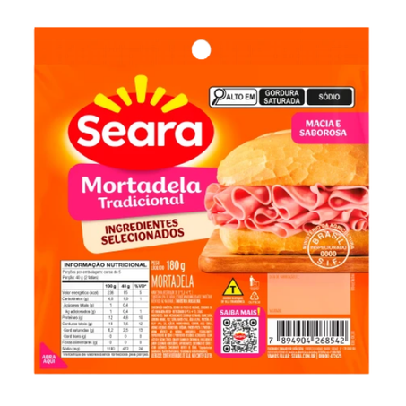 Mortadela Tradicional Seara 180g
