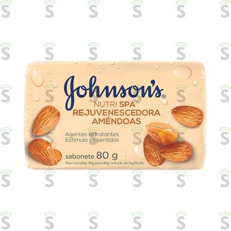  Sabonete Johnsons Amêndoas 80g