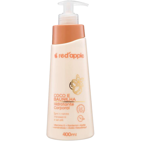 Loção Red Apple 400ml - Coco e Baunilha