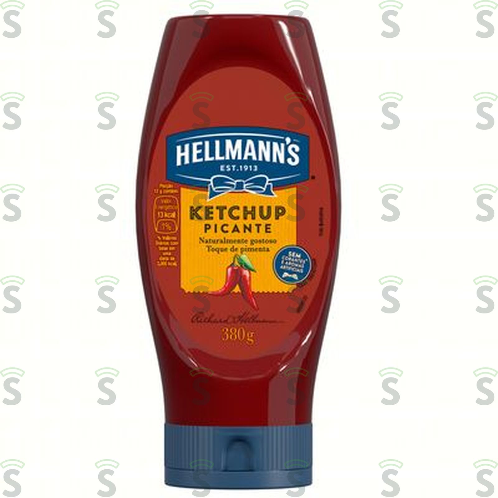 Hellmanns-ketchup 380g picante burger