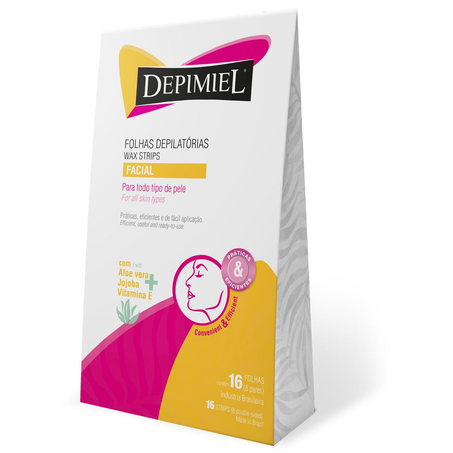 Cera Facial Depimiel Com 16 Folhas