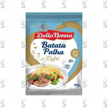  Batata Palha Della Nonna Light Zero Sal 80g