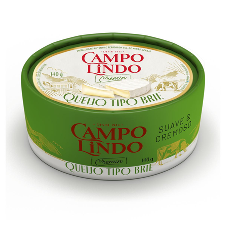 Queijo Campo Lindo 140g - Brie - Oval