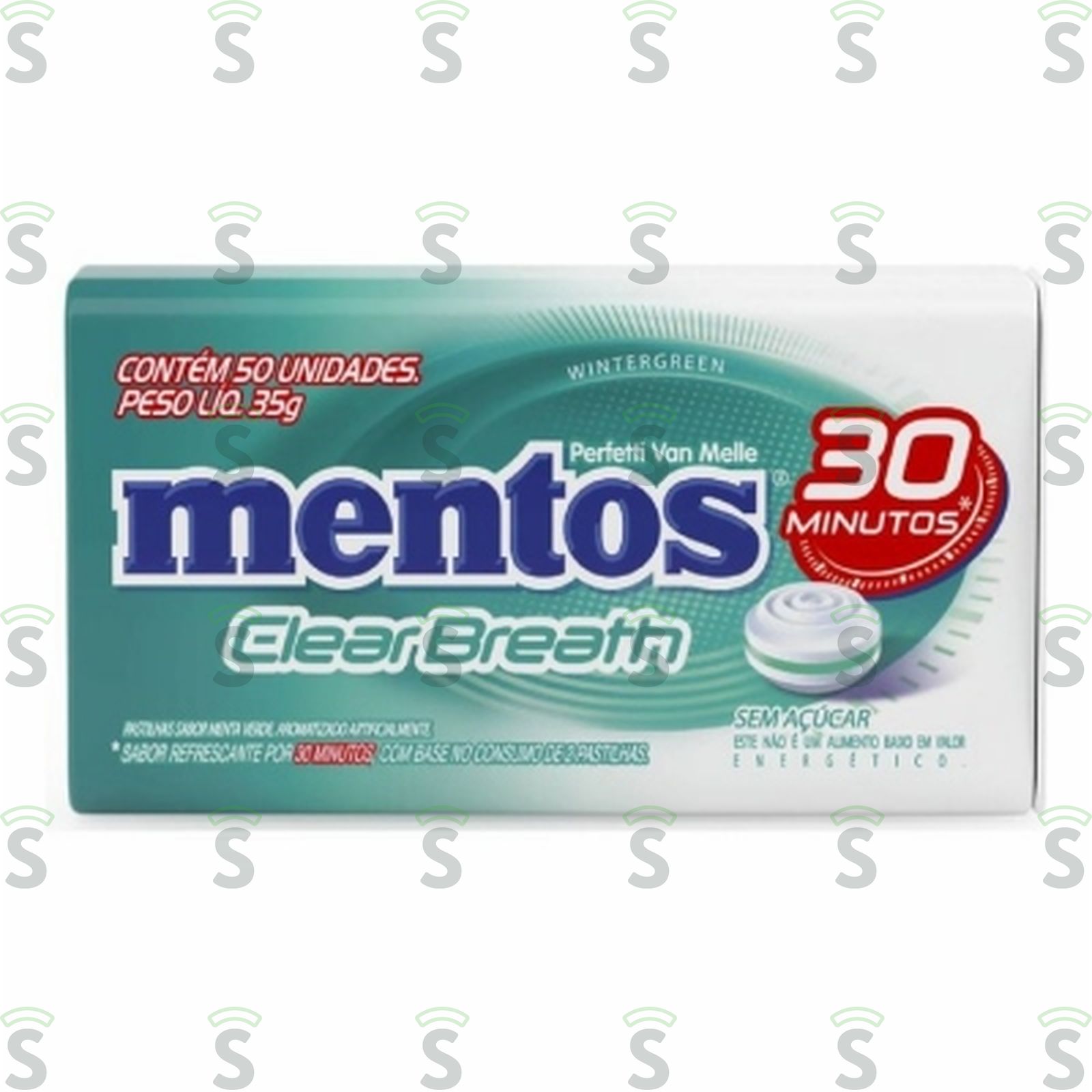 Goma Mascar Mentos Wintergreen Lata Unitário 35G