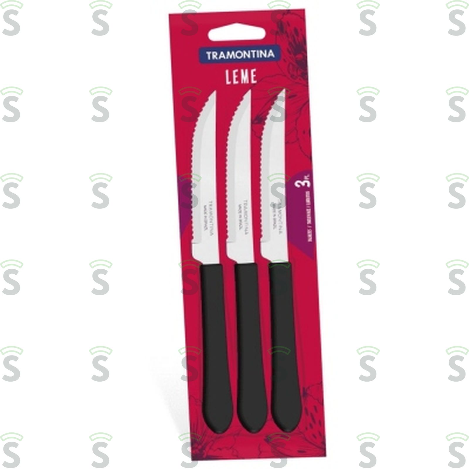 Conjunto Faca Leme Tramontina Embalagem 3 Peças 4LT