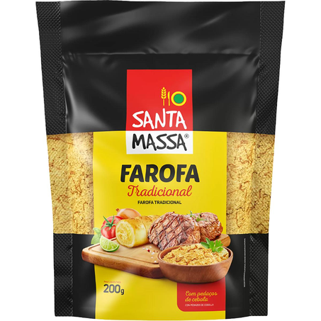 Farofa de Mandioca Santa Massa 200g - Tradicional