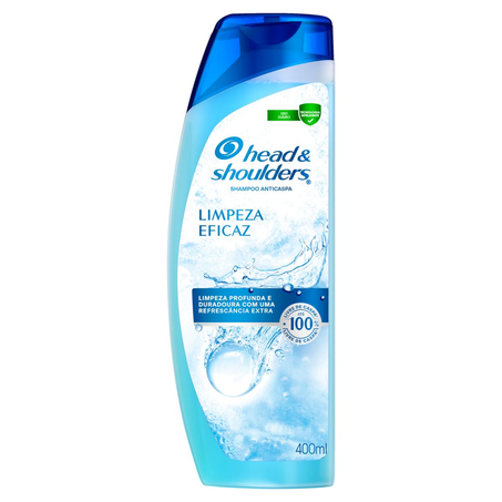 Shampoo Head&Shoulders 400ml - Limpeza Eficaz