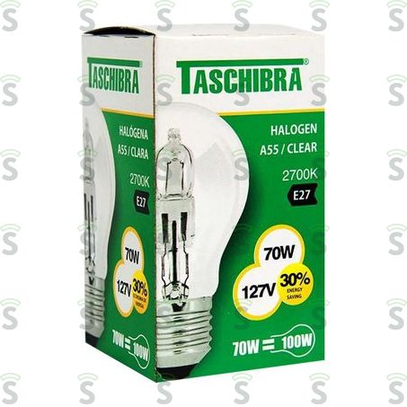  Lâmpada Taschibra Halogena 2700k 70w 220v Embalagem 1un