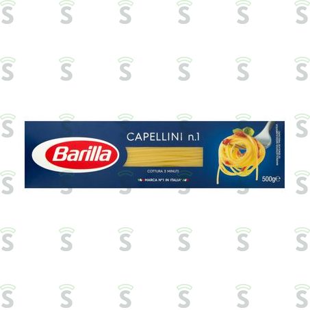  Macarrão de Sêmola de Trigo Duro Barilla Classic Capellini 1  Caixa 500gr