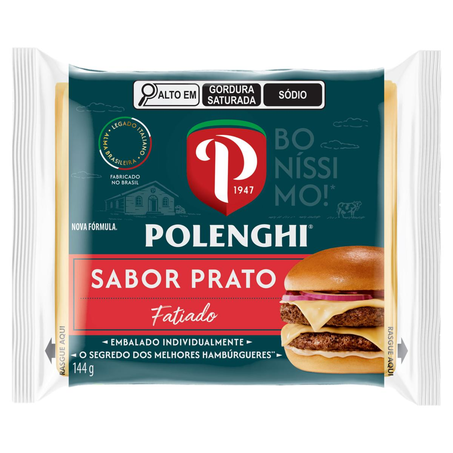 Queijo Polenghi Fatiado 144g -  Sabores