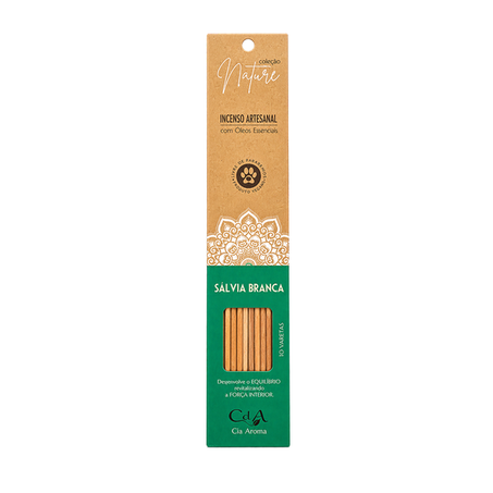 Incenso cda sálvia branca nature com 10 varetas