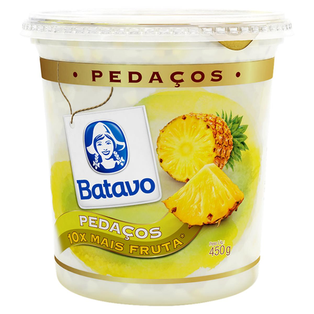 Iogurte Batavo 450g - Pedaços - Abacaxi