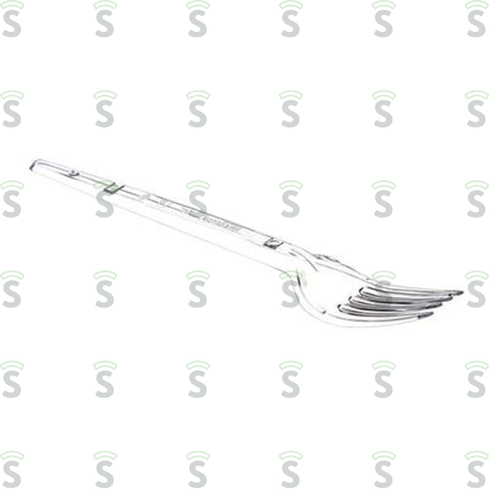 Garfo Plástico Confesta Cristal 10UN