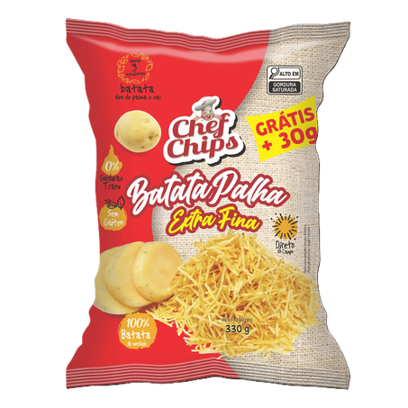 Batata Palha Chef Chips Extra Fina 330g 
 