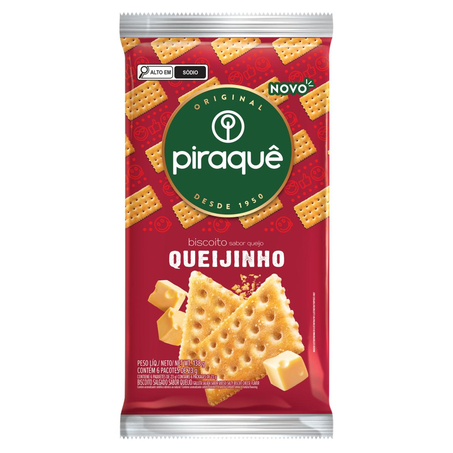 Biscoito Salgado Piraquê 138g - Queijinho