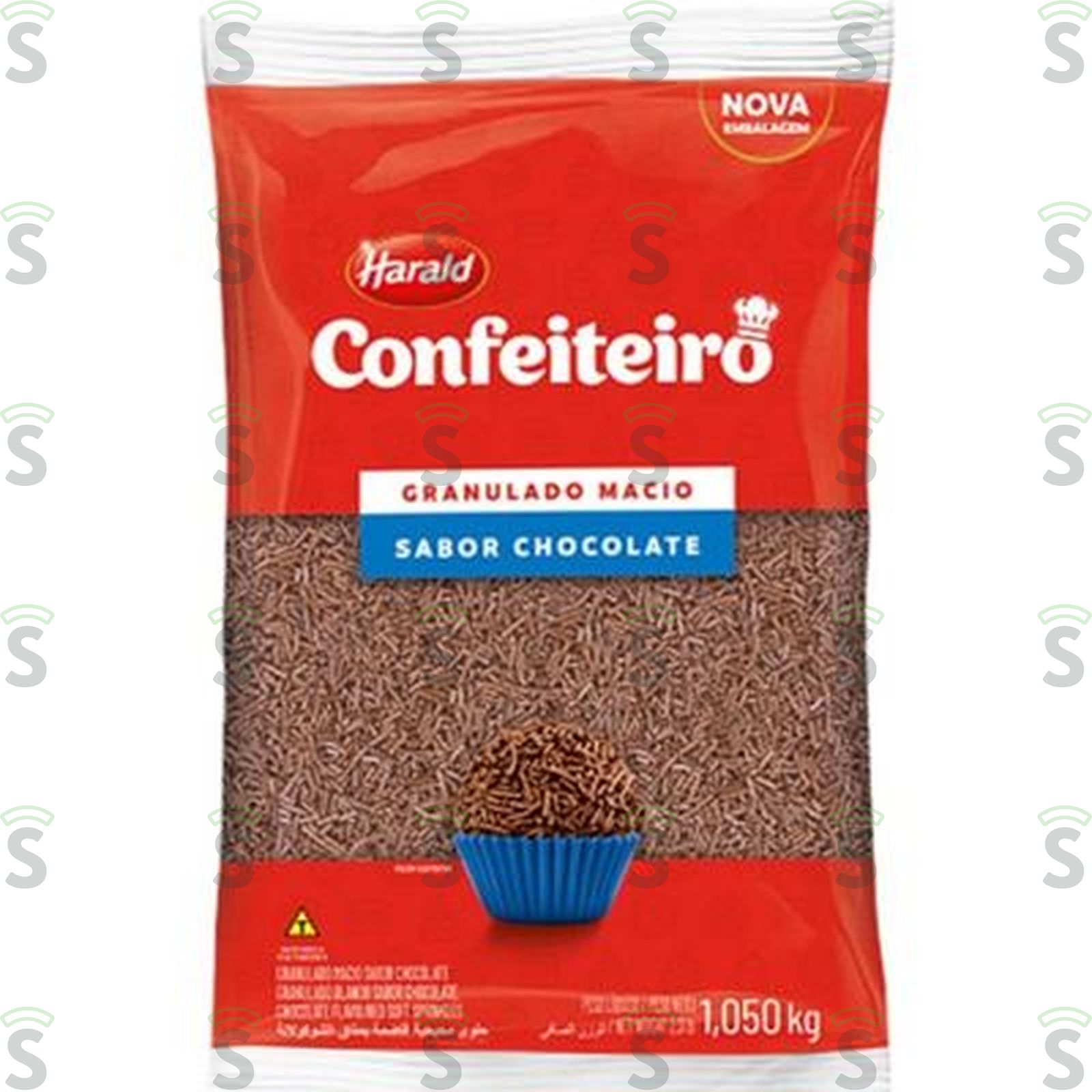 Harald Confeiteiro Chocolate Granulado Macio Embalagem 1,050kg 1KG