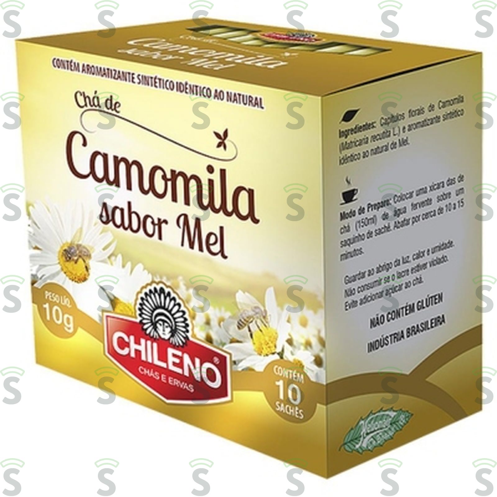 Chá Misto Chileno Camomila e Erva Mate Caixa com 10un - 10gr