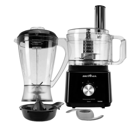 Multiprocessador Britânia BMP10 127V - 1000W - 5 em 1 - Preto