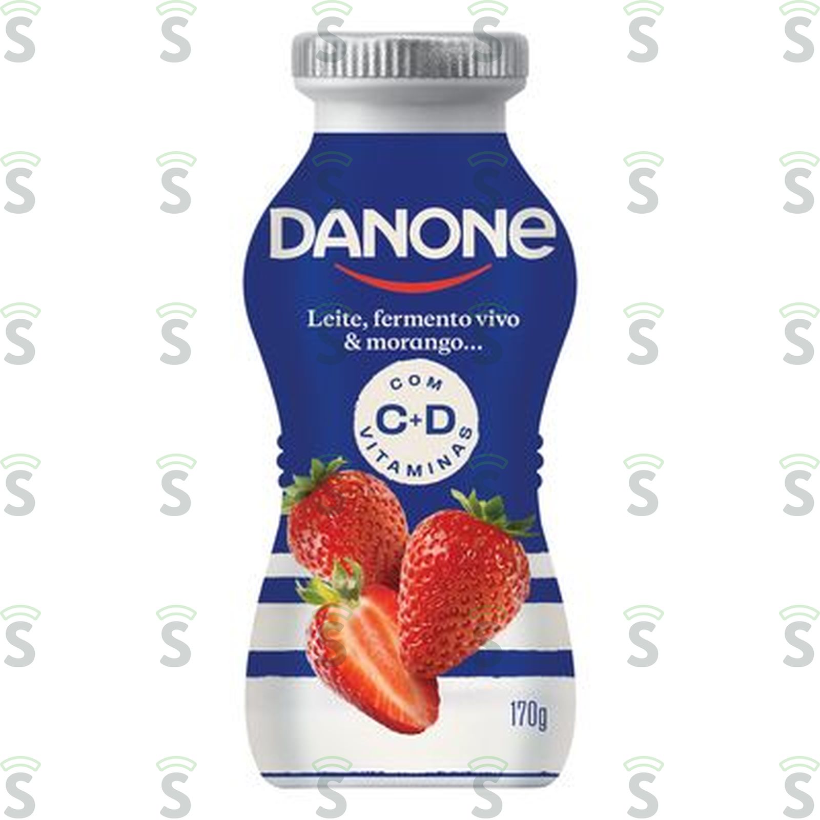 Danone-leite fermentativo 170g morango