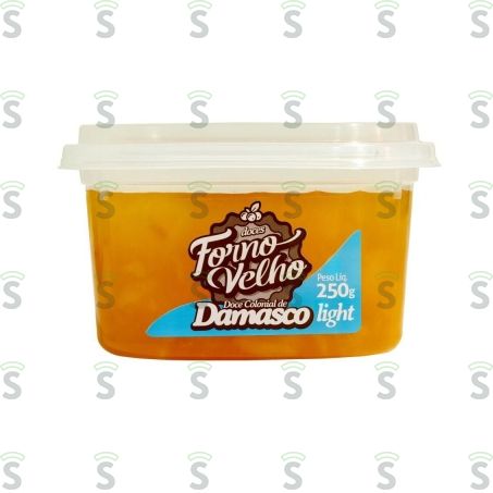  Doce de Frutas Forno Velho Sabor Damasco Embalagem 250g