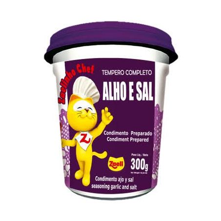TEMPERO ZAELI ALHO E SAL 300G (013300)