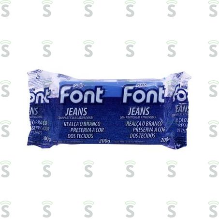  Sabão Em Barra Fontana Jeans Embalagem 200g