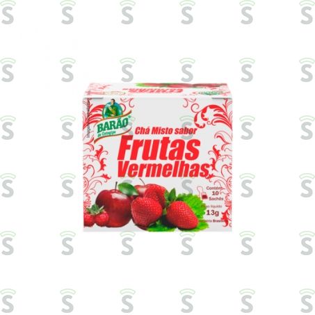  Chá Misto Barão de Cotegipe Frutas Vermelhas Caixa Com 10un - 13gr