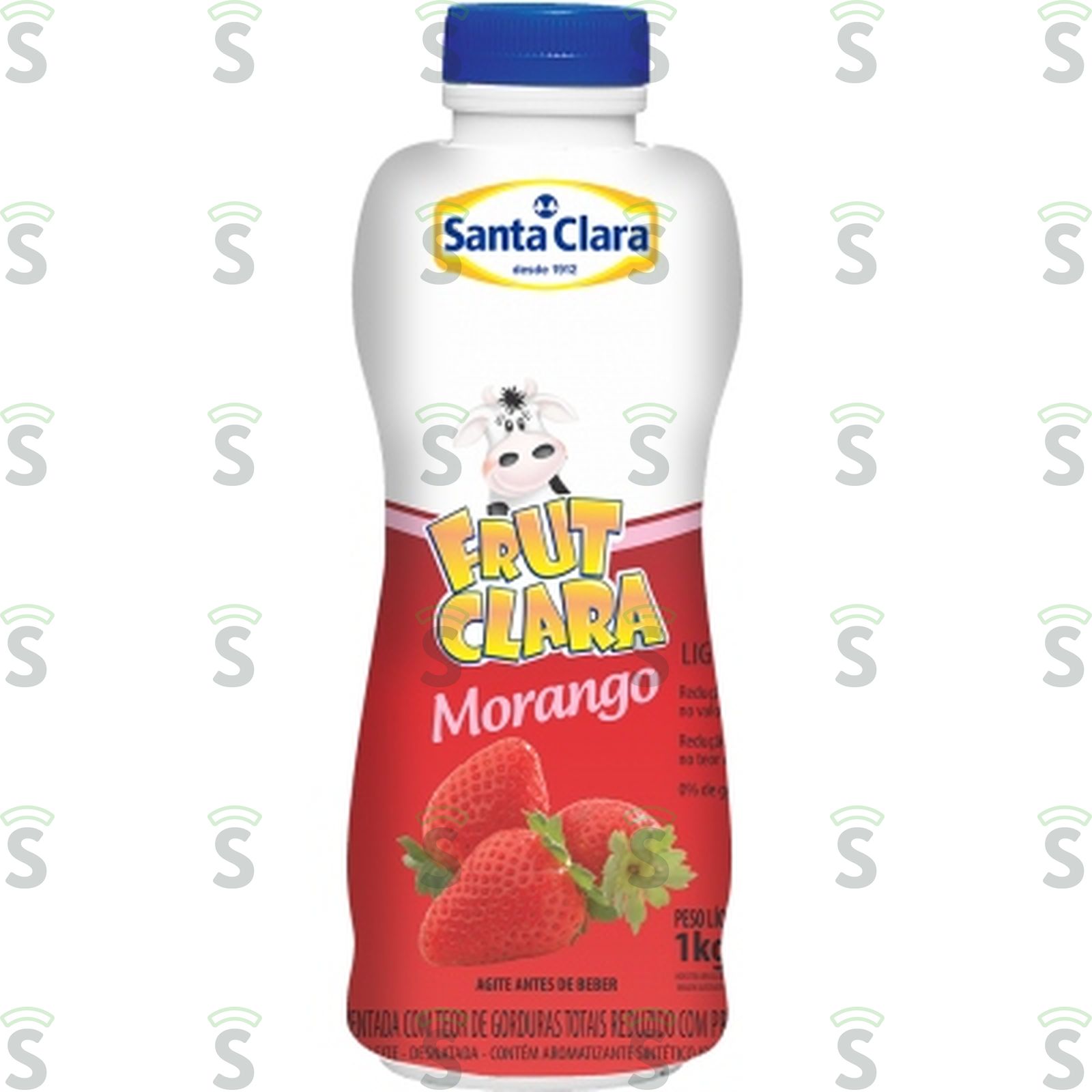 Bebida Láctea Santa Clara Frut Light Morango Garrafa 1KG