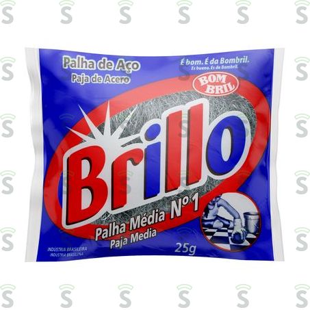  Bom Bril-brillo 25g Palha Aco N.1
