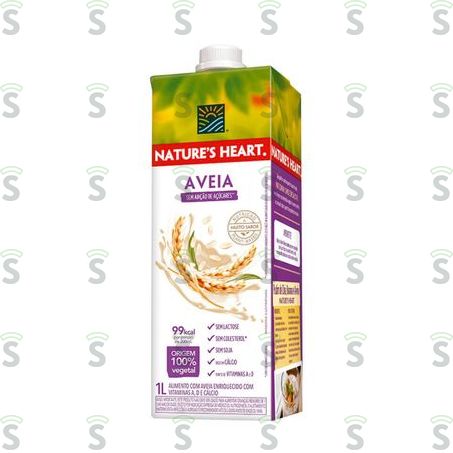  Bebida à Base de Aveia Nature's Heart Caixa Com Tampa 1lt
