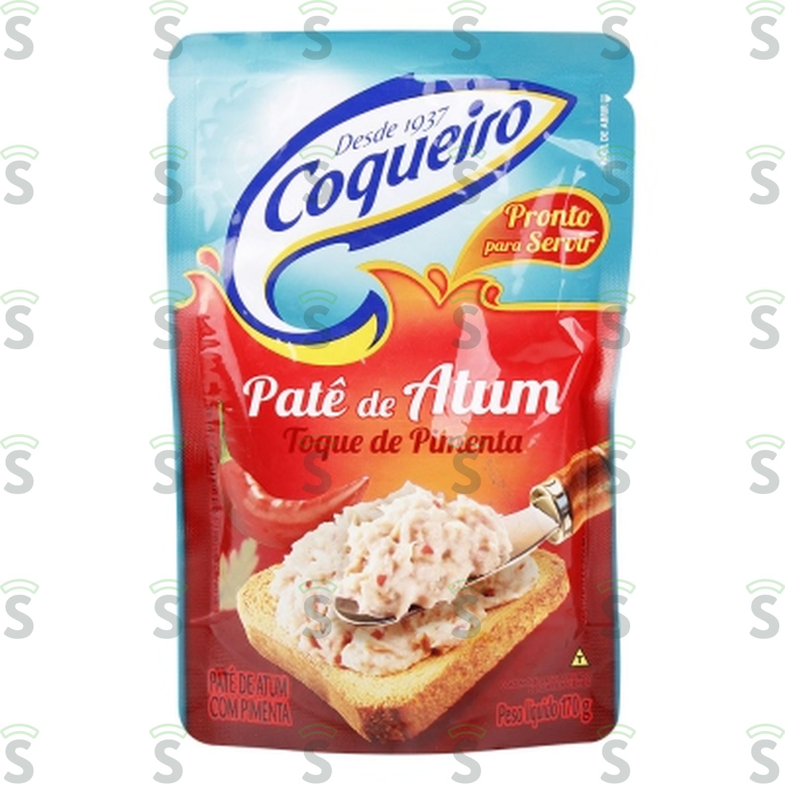 Patê de Atum Coqueiro Toque de Pimenta Sachê 170G