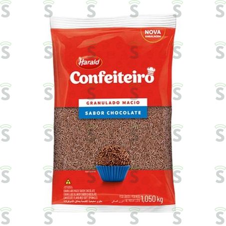  Harald Confeiteiro Chocolate Granulado Macio Embalagem 1,050kg 1kg