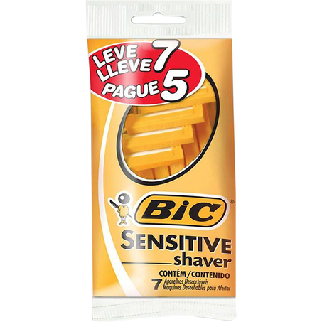 Aparelho Sensitive Shaver Bic Leve 7, Pague 5 Aparelhos