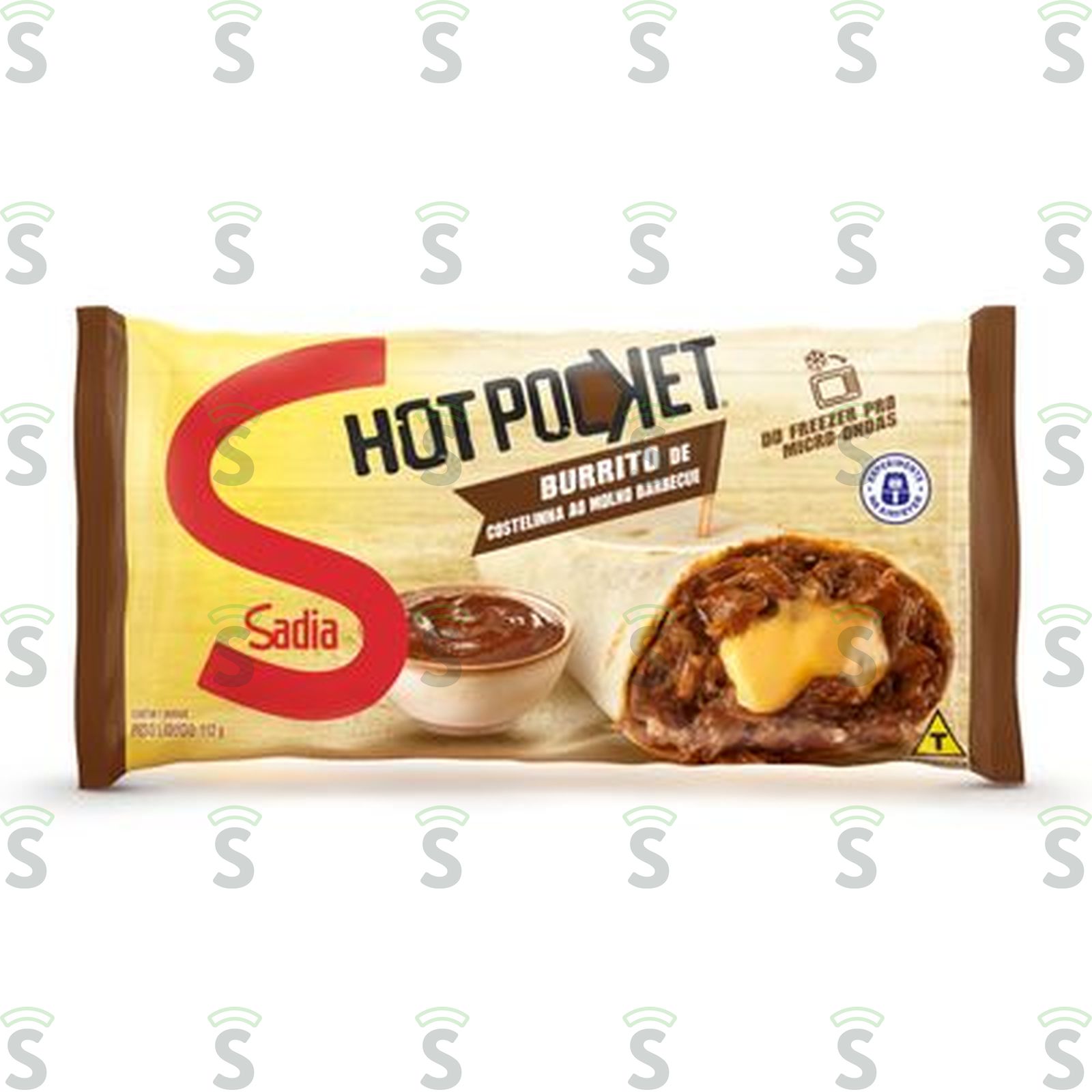 Burrito Costelinha Ao Molho Barbecue Sadia Hot Pocket Pacote 112G