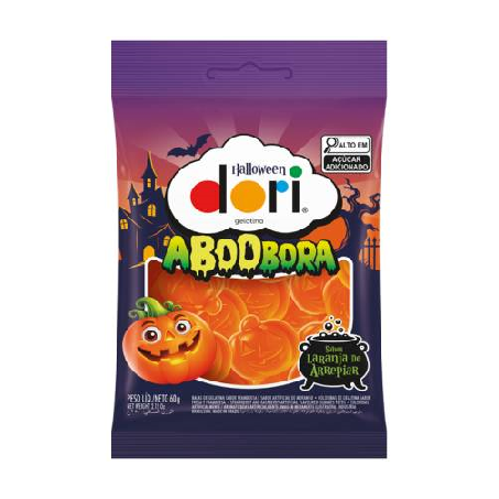 Balas Gelatina Dori Hallwoeen Abóbora 60g