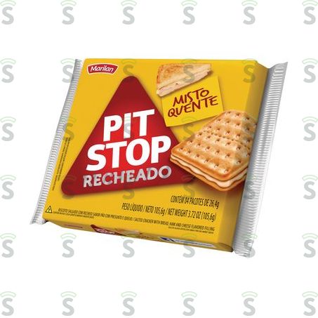  Biscoito Pit Stop Recheado Misto Quente 105g