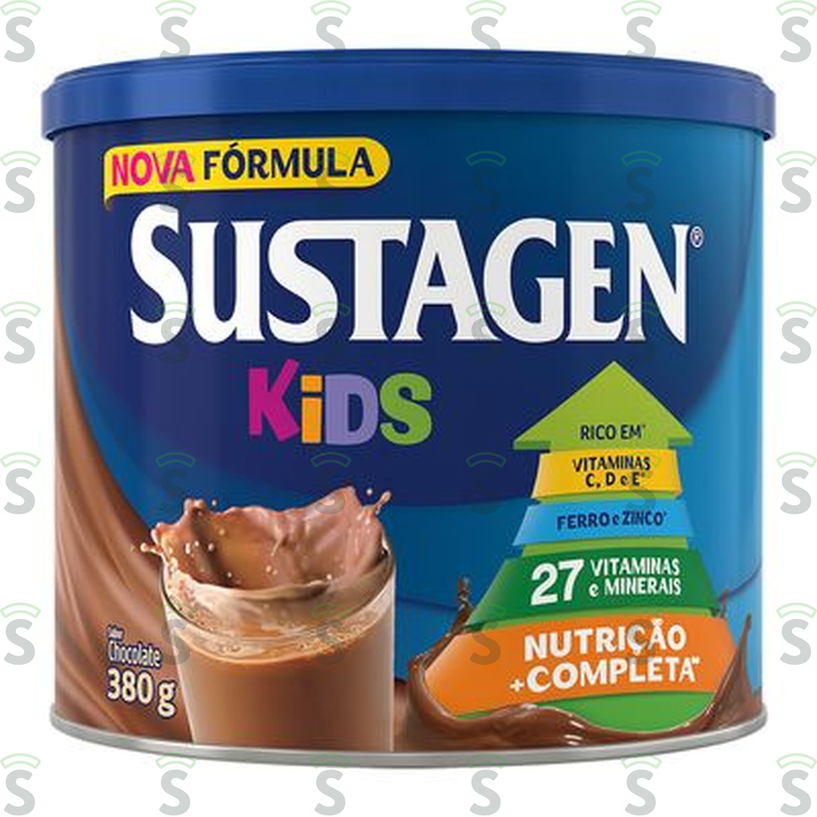 Pó para Preparo de Bebida Sustagen Kids Chocolate Lata 380gr