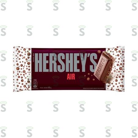  Chocolate Barra Hershey's Air Ao Leite Embalagem 92g