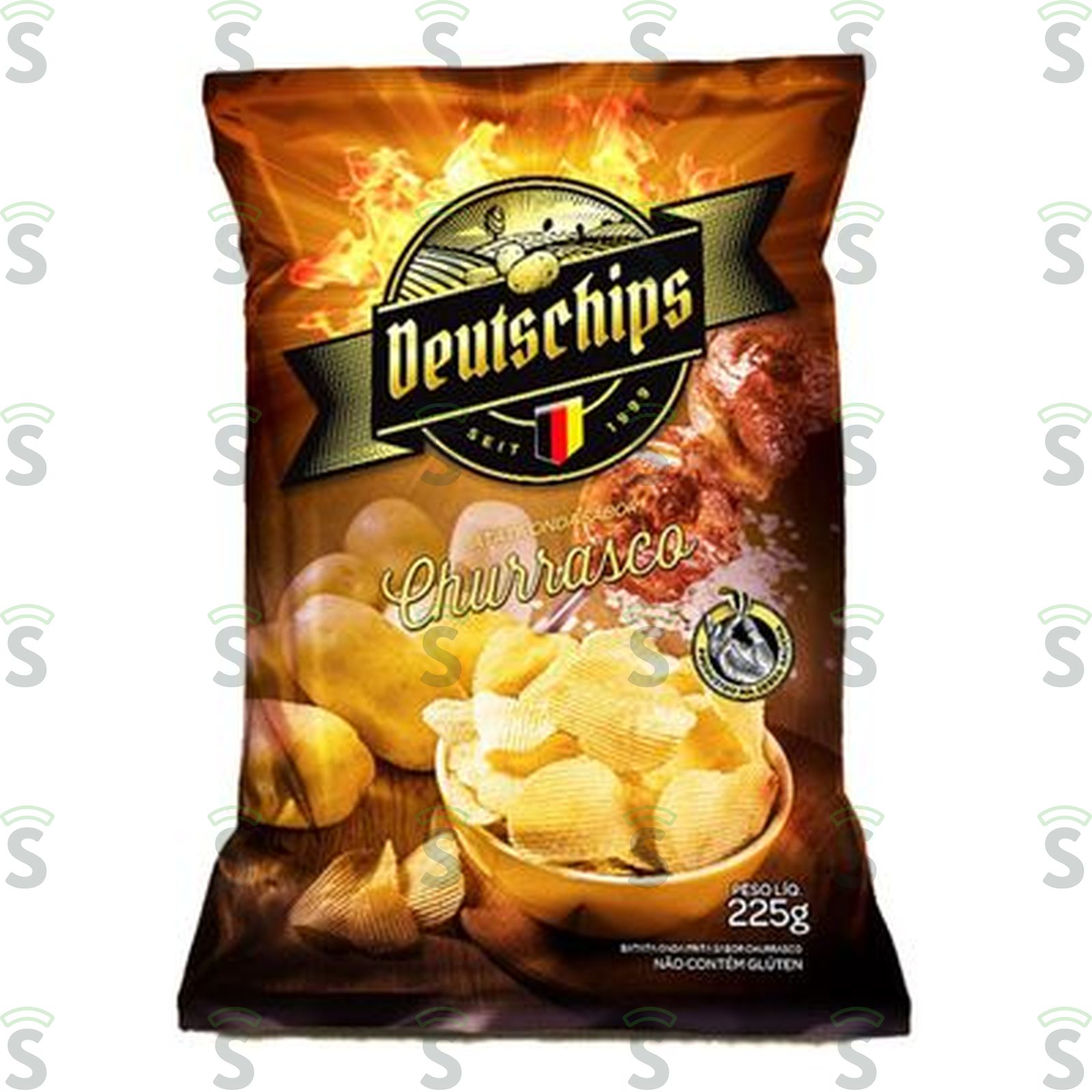 Deutschips-batata onda 225g churrasco