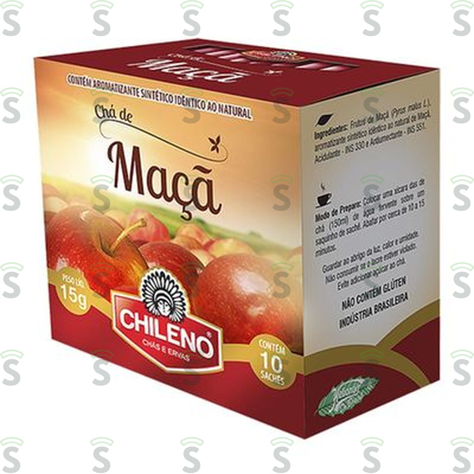 Chá Misto Chileno Maça Caixa com 10un - 15gr