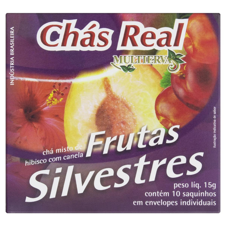Chá Real 15g - Frutas Silvestres - Com 10 Saquinhos