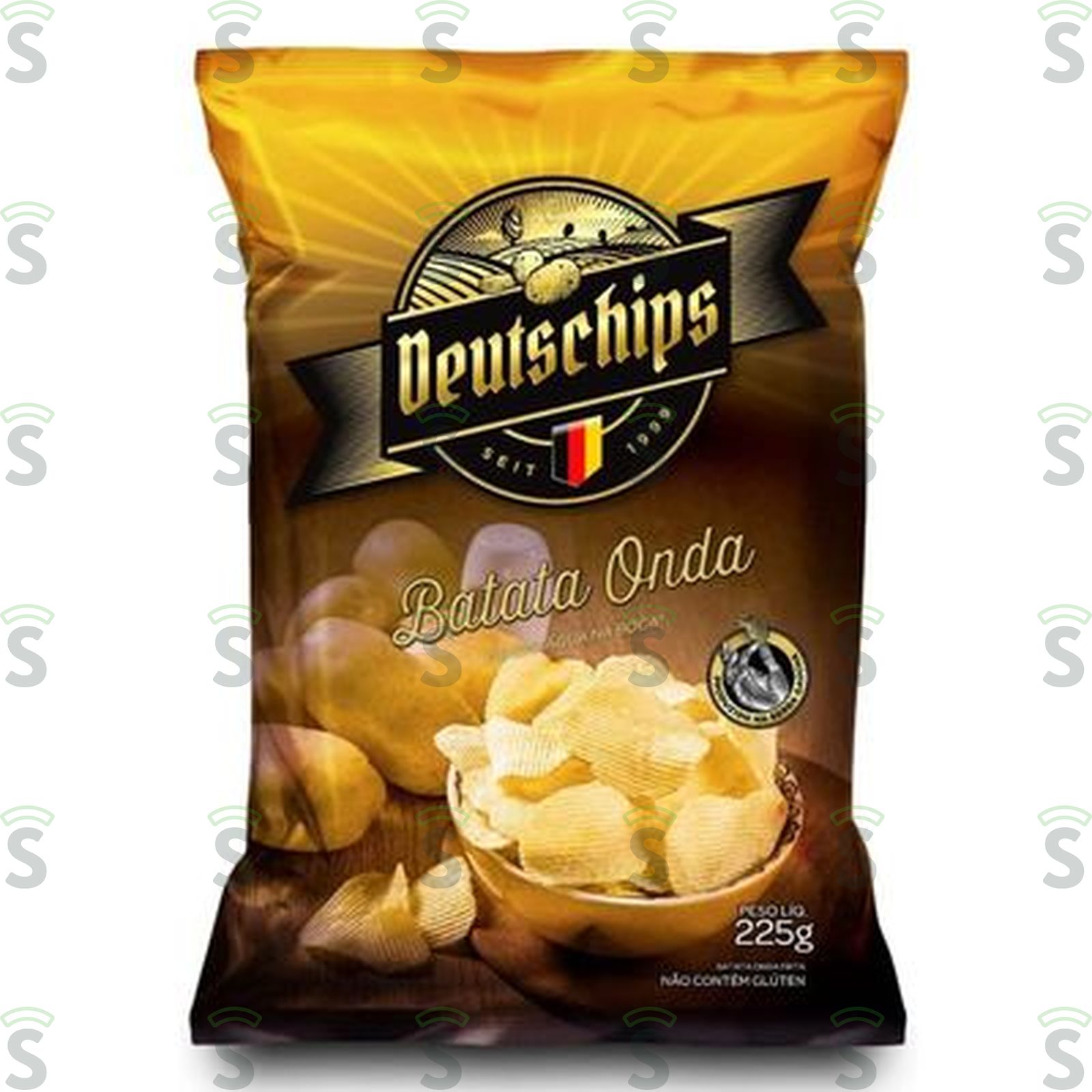 Deutschips-batata onda 225g tradicional