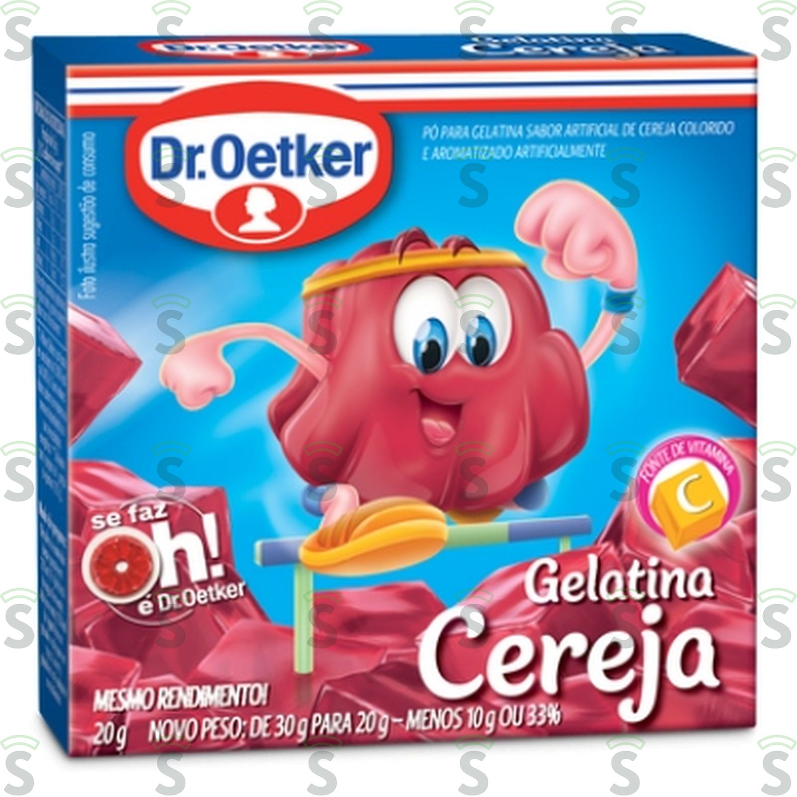 Gelatina Dr Oetker Sabor Cereja Caixa 20gr