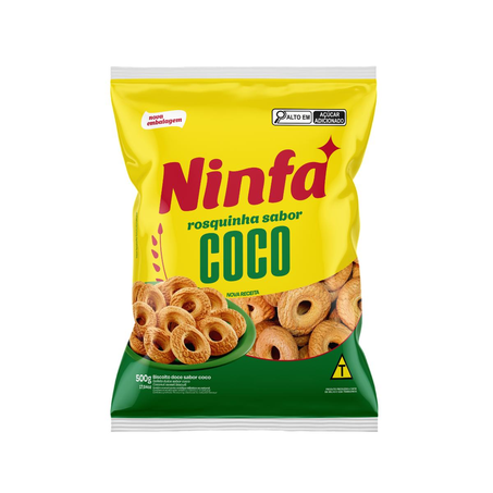 Biscoito Ninfa 500g - Rosca - Coco