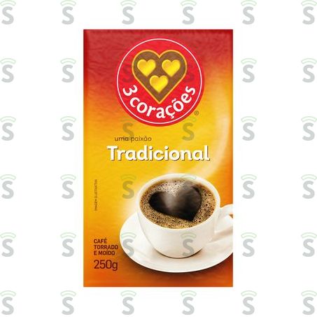  3 Coracoes-cafe Tradicional 250g Vacuo